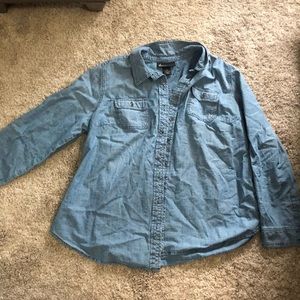 Gently used cotton button down shirt
